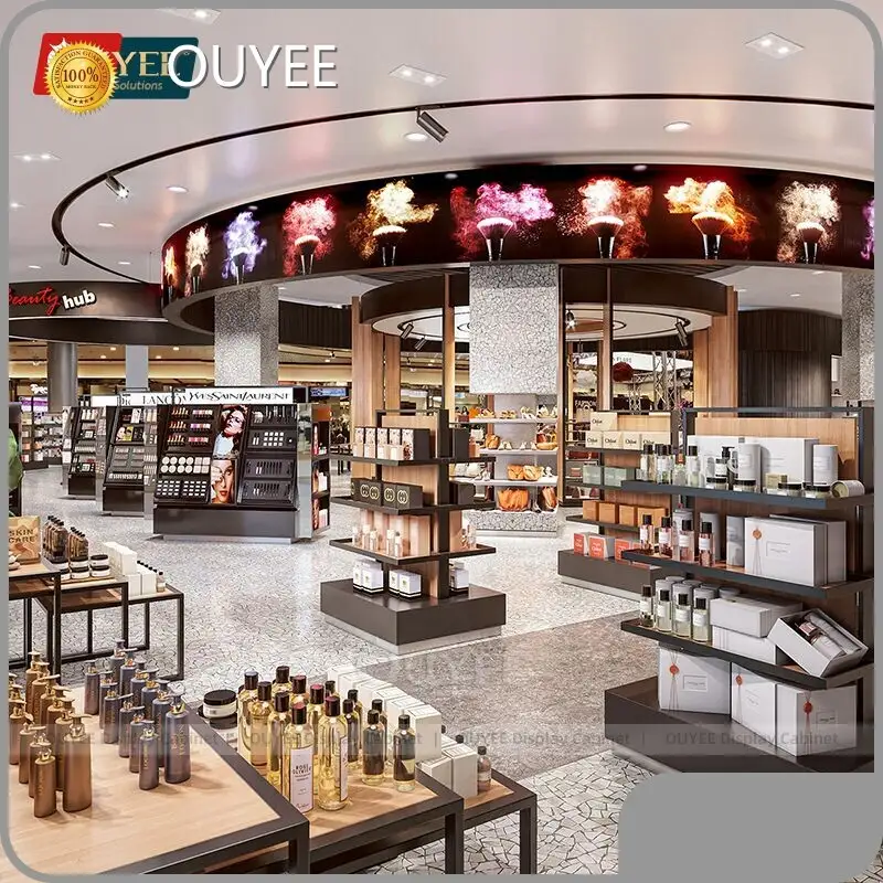 Modular Shoe & Perfume Display Shelves for Retail Store Layout 1