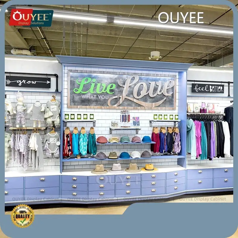 Portable Airport Clothing Store Gondola Checkout Counter Display Rack 1