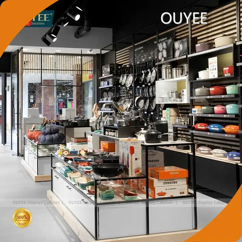 Eco-Friendly Tableware Dish Rack & LED Display Shelf for Grocers 1