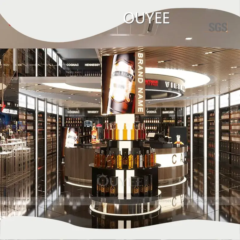 3D Design Service - Boutique Store Displays: Wine Rack & Showcase 1