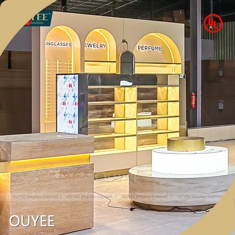 Duty Free Perfume & Handbag Display Cabinet Cosmetic Display Stand 1