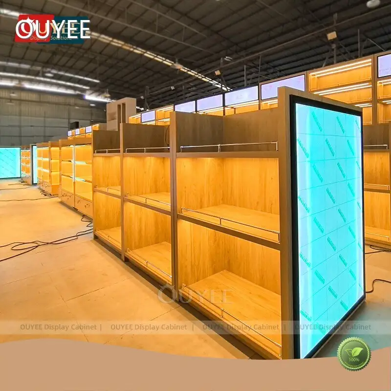 Wood Cabinets LED Duty-Free Display for Tobacco & Wine Shops 1