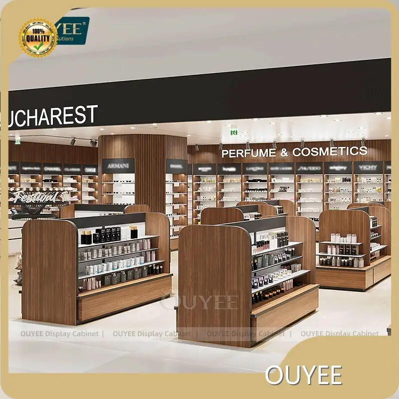 Duty Free Cosmetic Display Cabinet - Perfume Shelves Store Fixtures 1