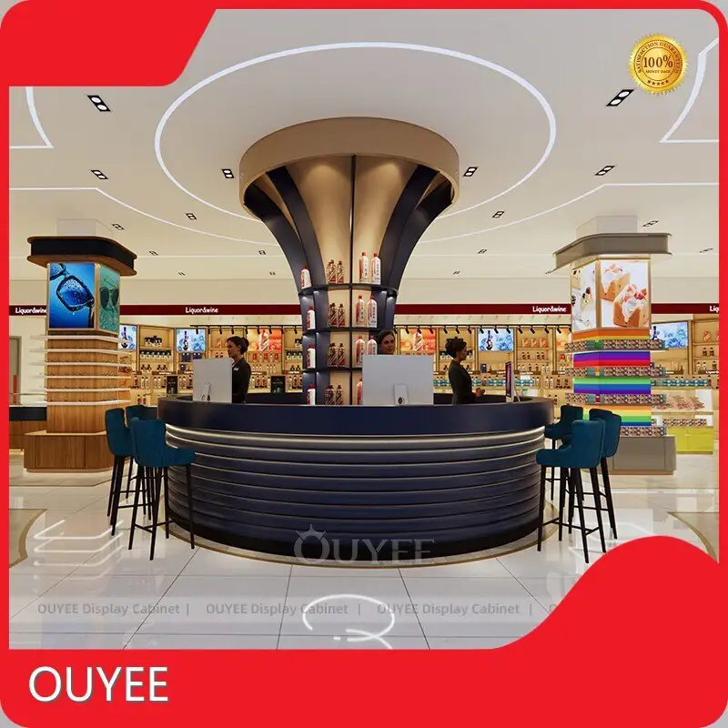 Duty Free Counter Display: Perfume Cabinet, Cosmetic Shelf, Wine Rack 1