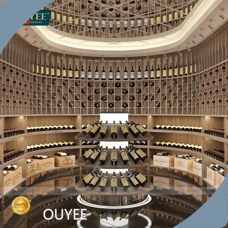 Boutique Wine Store Tax-Free Wooden Wine Racks & Liquor Display Stand 1