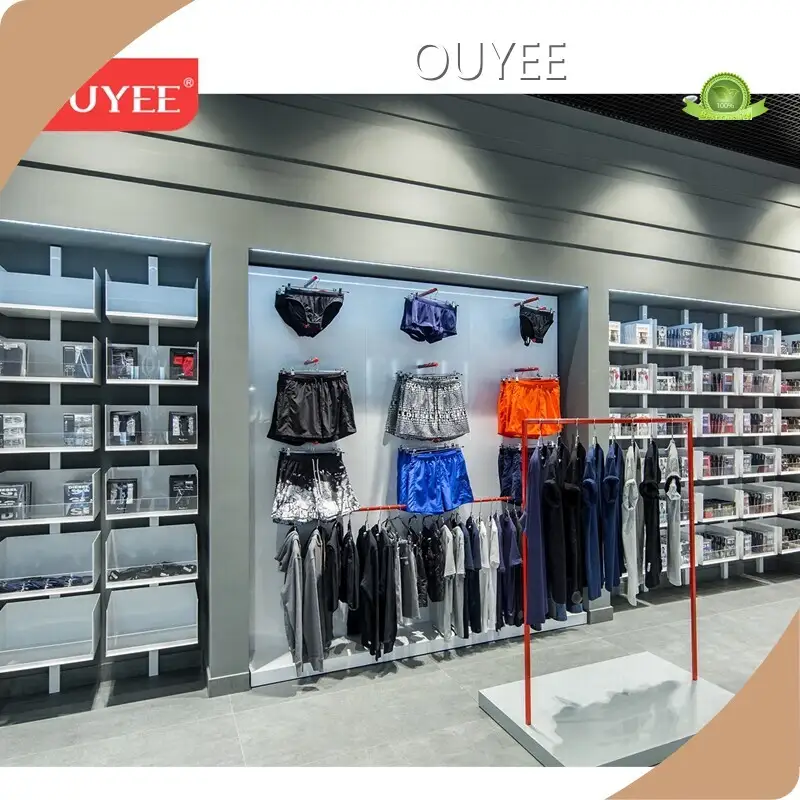 Wooden Underwear Display Cabinet Stand for Men's Underwear Shop 1