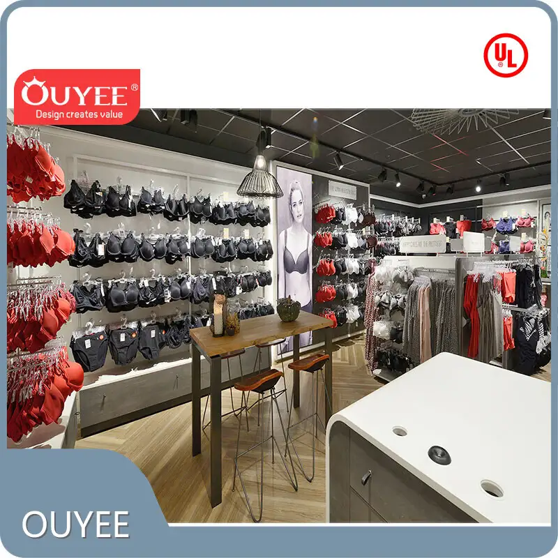 Custom Lingerie Shop Fitting Counter & Underwear Store Design 1