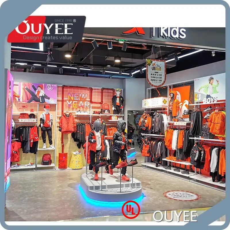 Kids Shop Interior Decoration Furniture with Display Cloth Shelves 1