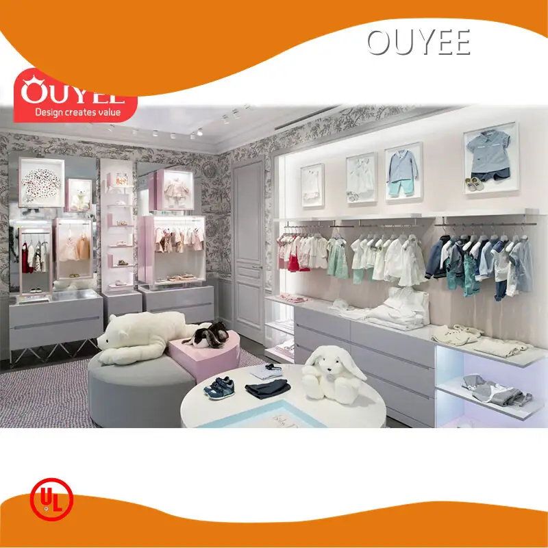 Baby Store Interior Display Rack Cabinet for Kids Clothing Store 1