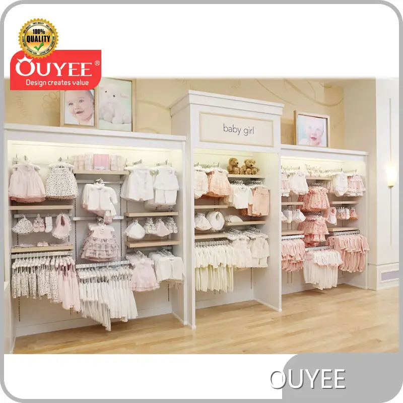Wooden Baby Clothes Display Rack for Kids Clothing Stores 1