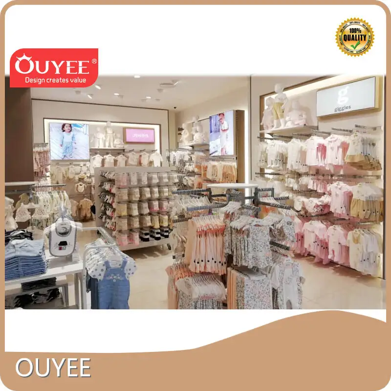 Custom Baby Clothes Store Display Rack for Kids Shop Interior 1