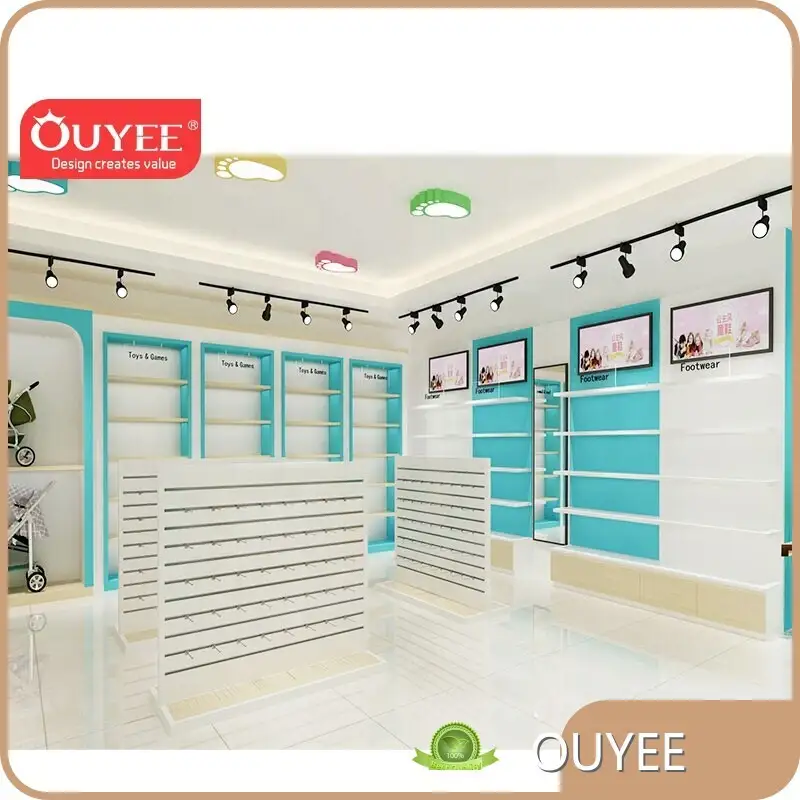 Kids Clothing Store Interior Garment Rack & Baby Clothes Cabinet 1