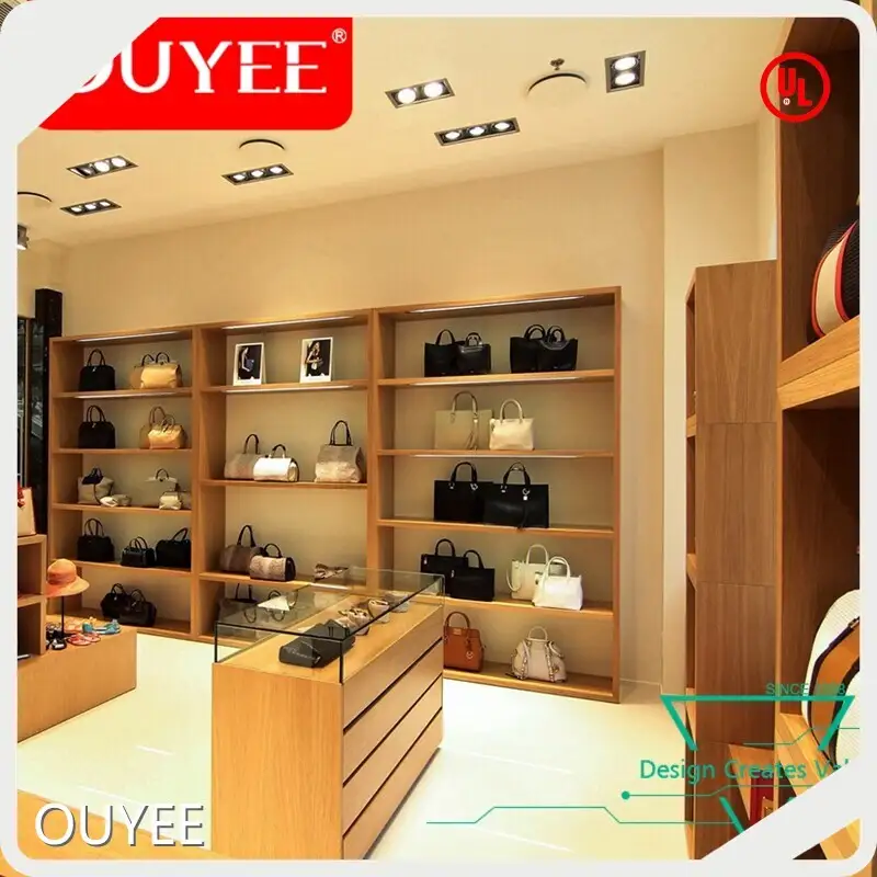 Wooden Handbag Display Cabinet Stand & Bag Display Shelf 1