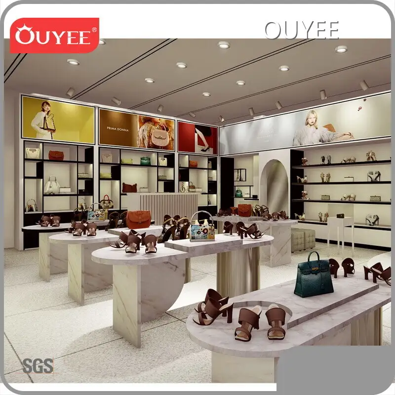 Shoe Store & Bag Shop Handbag Display Shelf - Retail Store Furniture 1