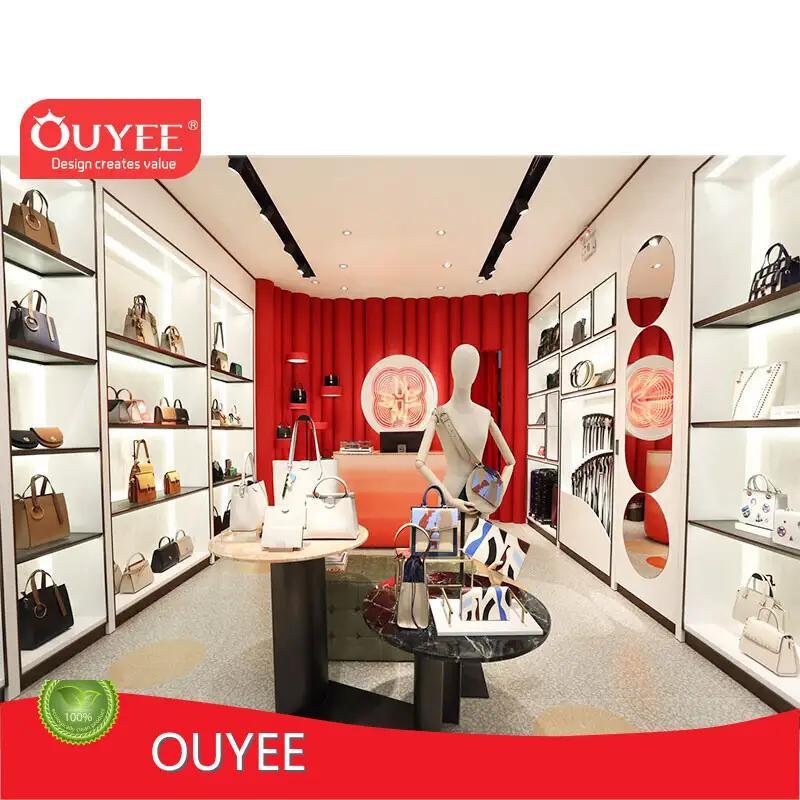 Wooden Bags Shop Interior Design & Handbag Store Decoration 1