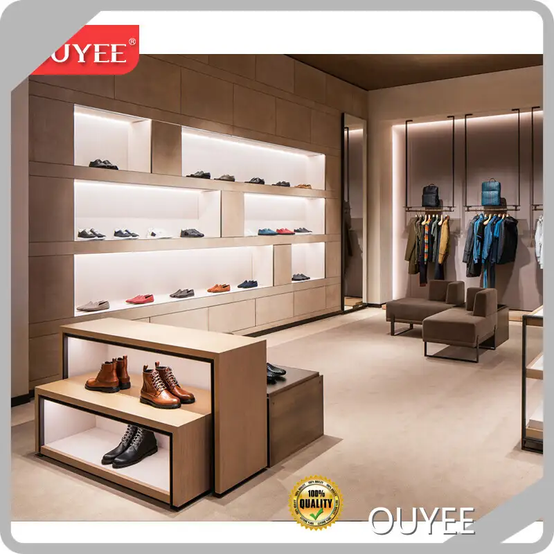 Shoe Store Furniture: Wooden Shoe Display Table & Handbag Stand 1