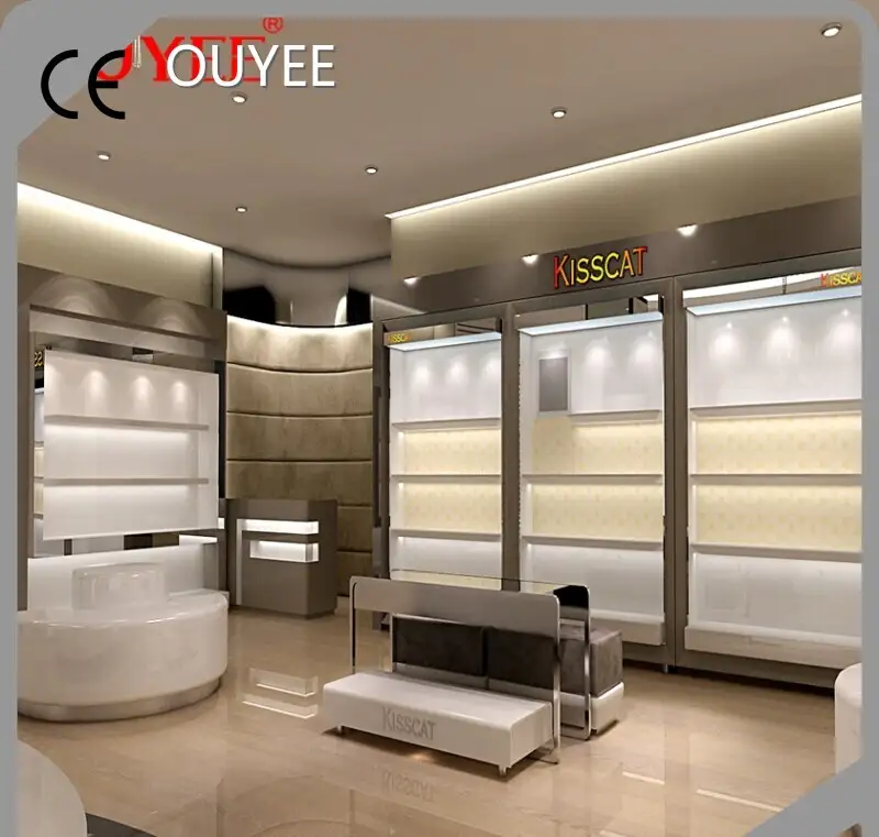 Factory Custom Shoe Shop Fittings: Wooden Showcases & Counters 1