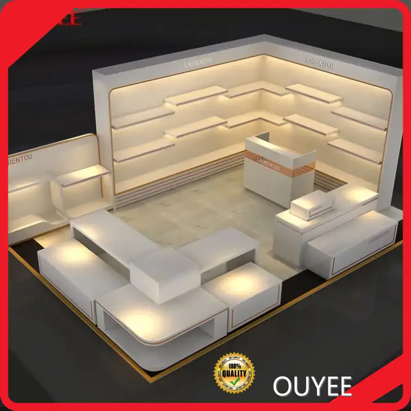 Wooden Shoe Store Display Table and Kiosk Rack 1