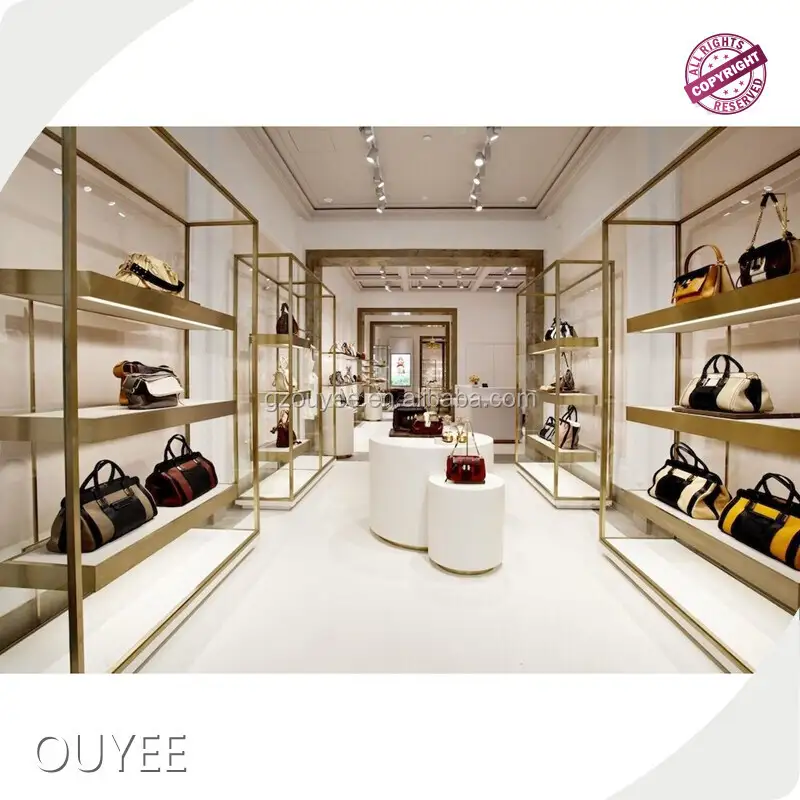 Handbag & Shoes Store Display Shelf Fixture for Retail Stores 1