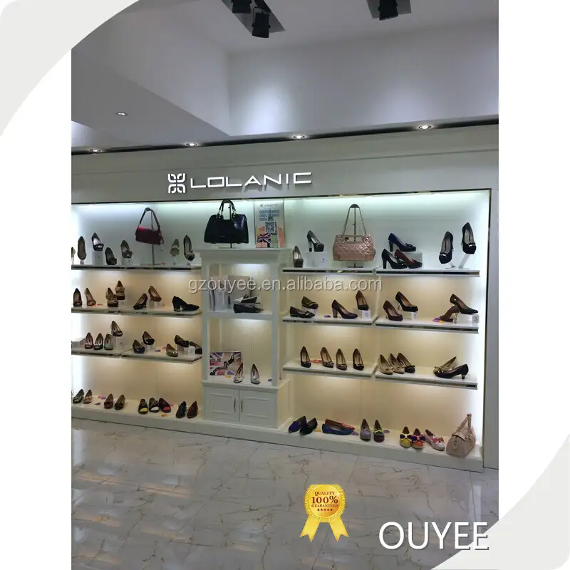 Ladies Shoes Store Decoration with Glass Display Showcase 1