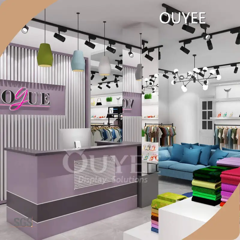 Clothes Store Iron Frame Sports Shoes Interior Display Wall Panel 1