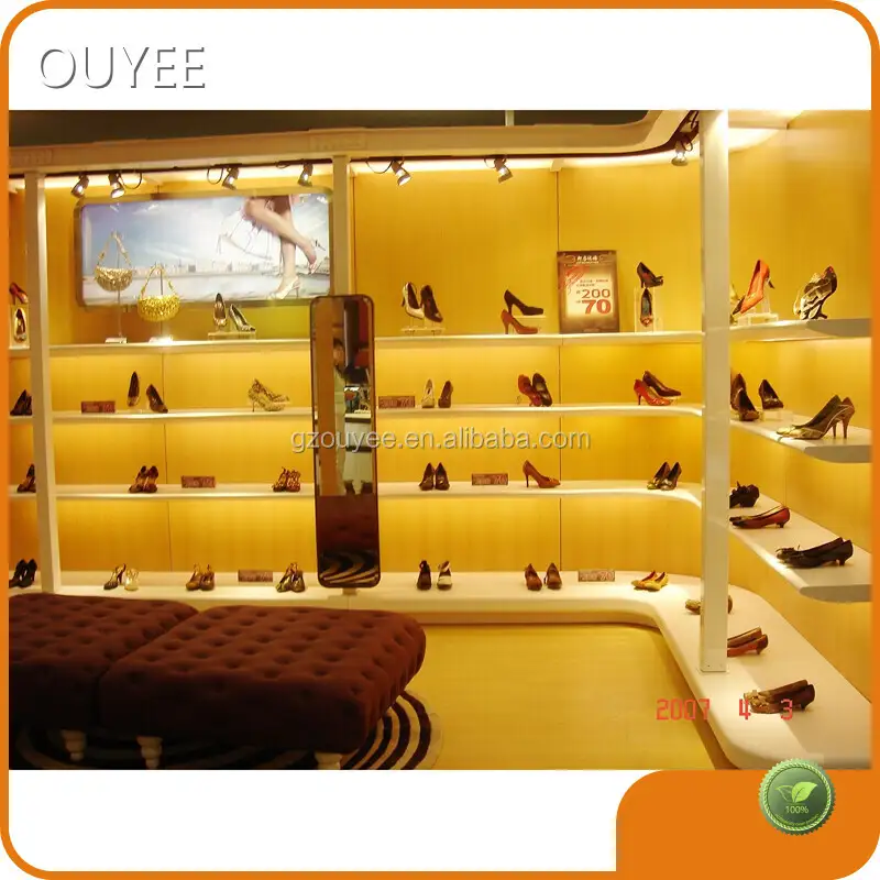 Handbag and Shoe Shop Display Rack – Ladies Shoes Store Showcase 1