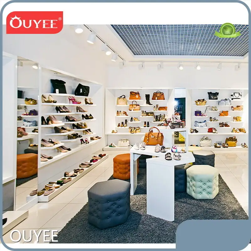 Factory Handbag & Shoe Cabinet Display Rack - Wooden Shop Shelving 1