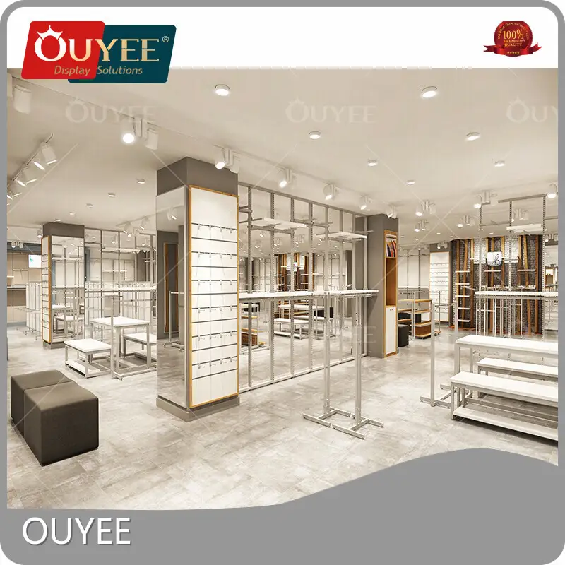 Custom Retail Clothing Boutique Wall Display System & Rack Stand 1