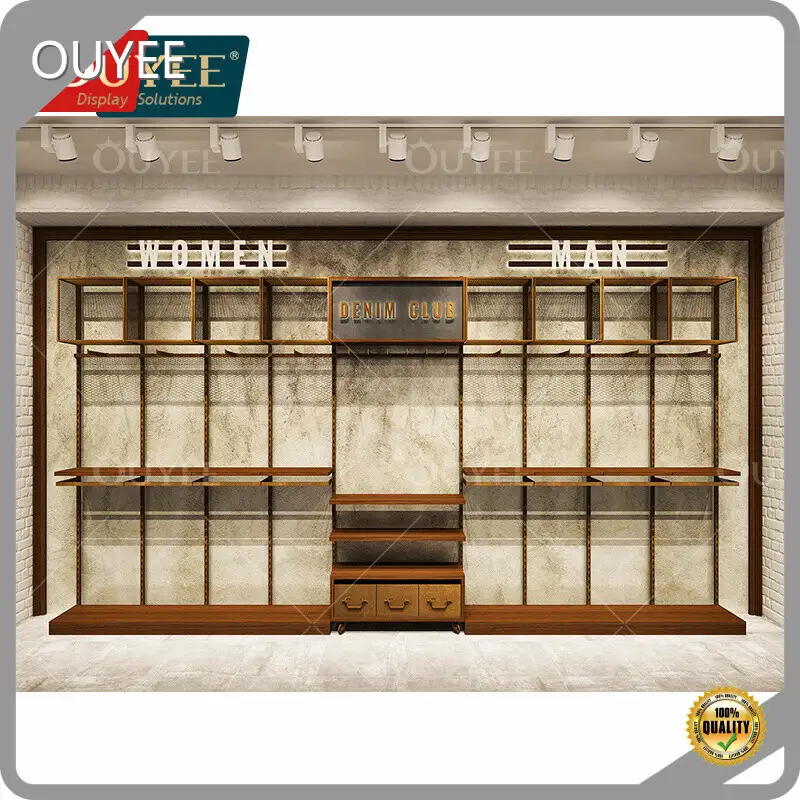 Custom Wooden & Metal Retail Optical Sunglasses Display Stand Cart 1