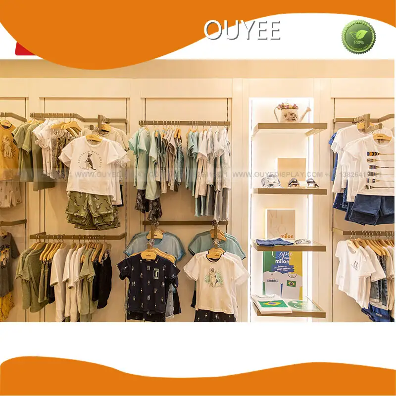 Clothing Showcase Store Display - Metal, Glass & Wood Fixtures 1