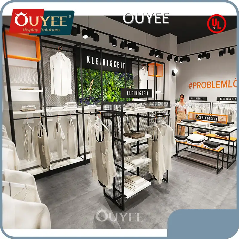 Gold Clothing Rack for Boutique & Baby Stores | Store Furniture 1