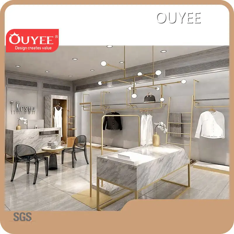 Pop-Up Clothing Display Racks for Women's Retail Store & Shop Design 1