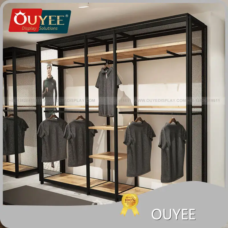 Men's Clothing Display Stand Portable Steel Iron Rack Shop Fixture 1