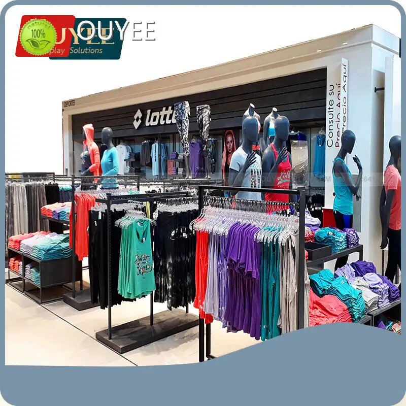 Sport Clothing Store Furniture Metal Clothing Stand Display 1
