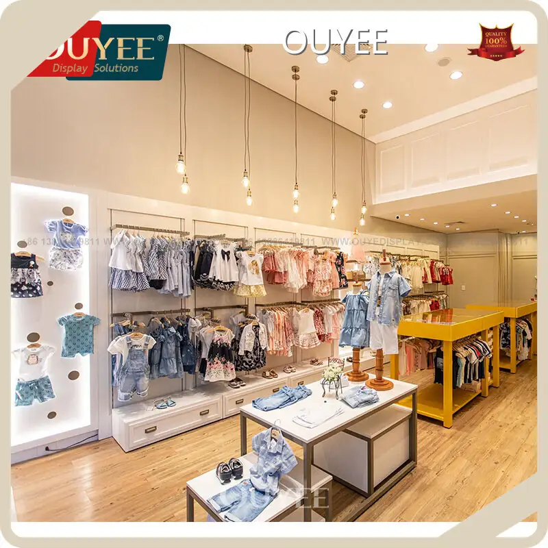Baby Clothes Store Interior Display Showcase & Kids Clothing Racks 1