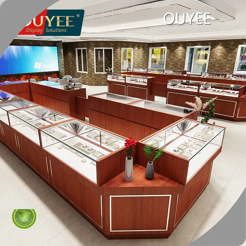 Store Showroom Jewelry Shop Display Counter Glass Cabinet Showcase 1