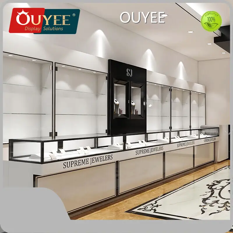 Custom Retail Jewelry Display Counter Set for Chain Stores 1