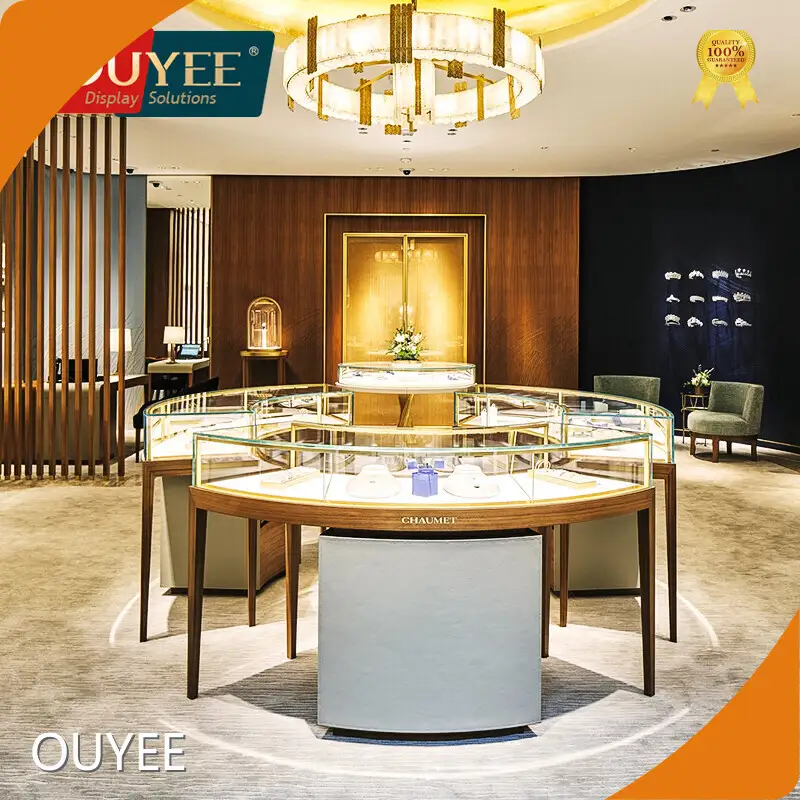 Custom Jewelry Shop Interior Wood Watch Display Cabinet Showcase 1