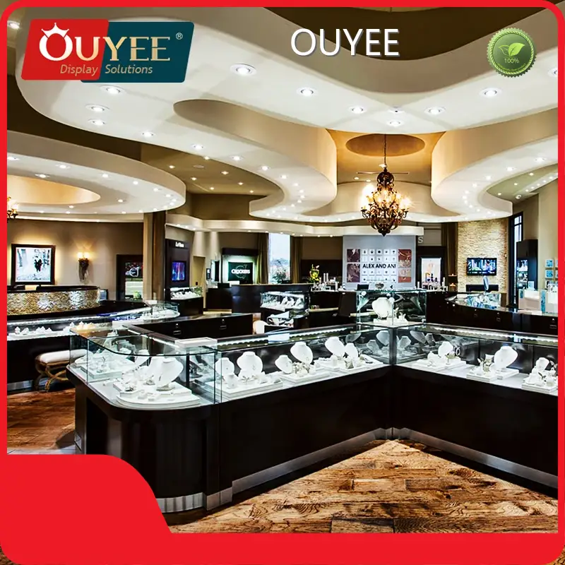 Customized Jewelry Shop Cash Counter Display Showcase Furniture 1