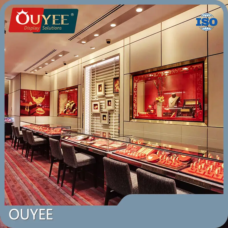 Custom Wood Jewelry & Watch Display Cabinets for Shop Interiors 1