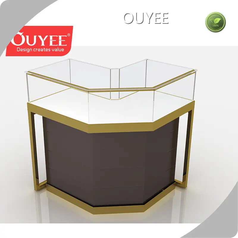 Silver Jewelry Showcase Retail Glass Display Case Vitrine 1