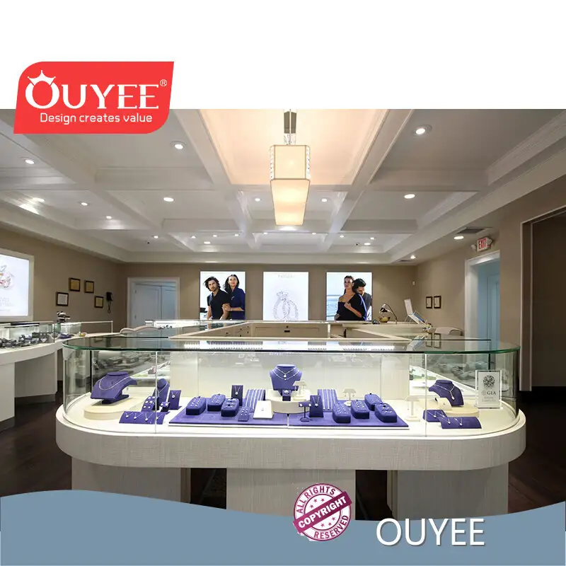 Glass Jewelry and Watch Shop Showcase Counter Display 1