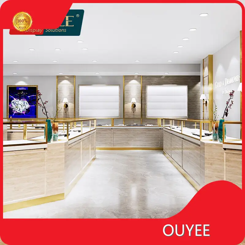 Glass Jewelry Showcase and Display Cabinets for Jewelry Shop Interiors 1