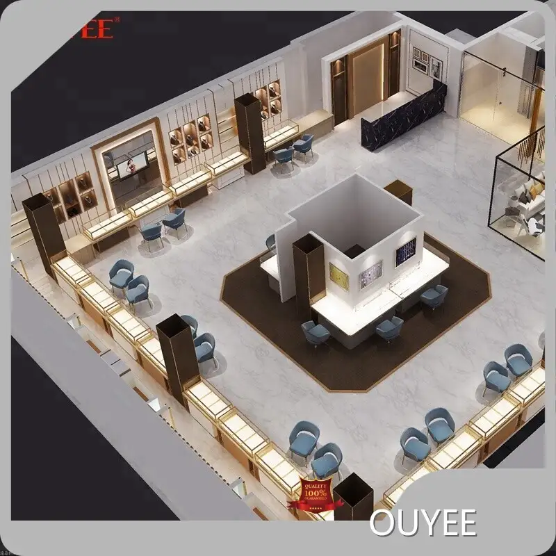 Boutique Glass Counter Jewelry Store Fixtures Wooden Shop Furniture 1