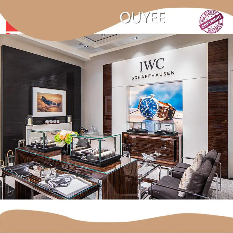 Commercial Wall-Mount Glass Watch Display Cabinet for Jewelry Shop 1