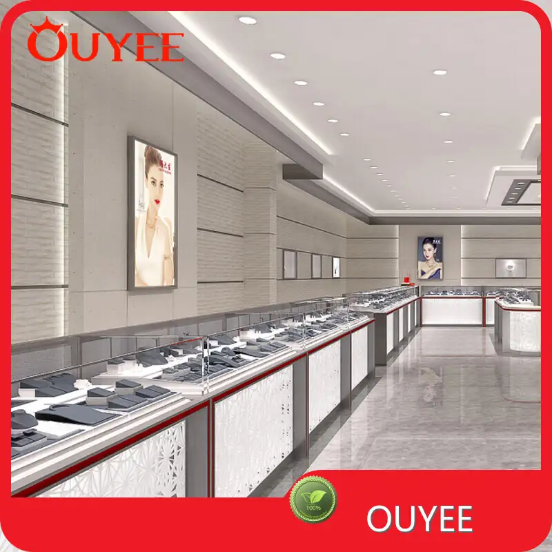 3D Rendering Jewellery Shop & Display Furniture Interior Store Design 1