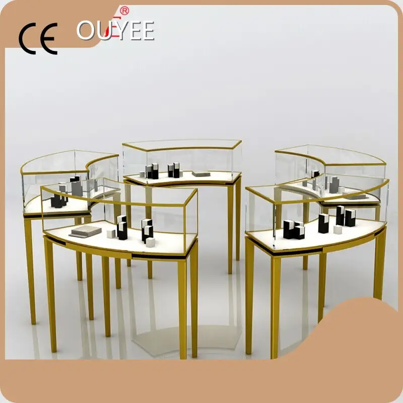 Glass Jewellery Shop Furniture | Gold Jewellery Store Displays 1