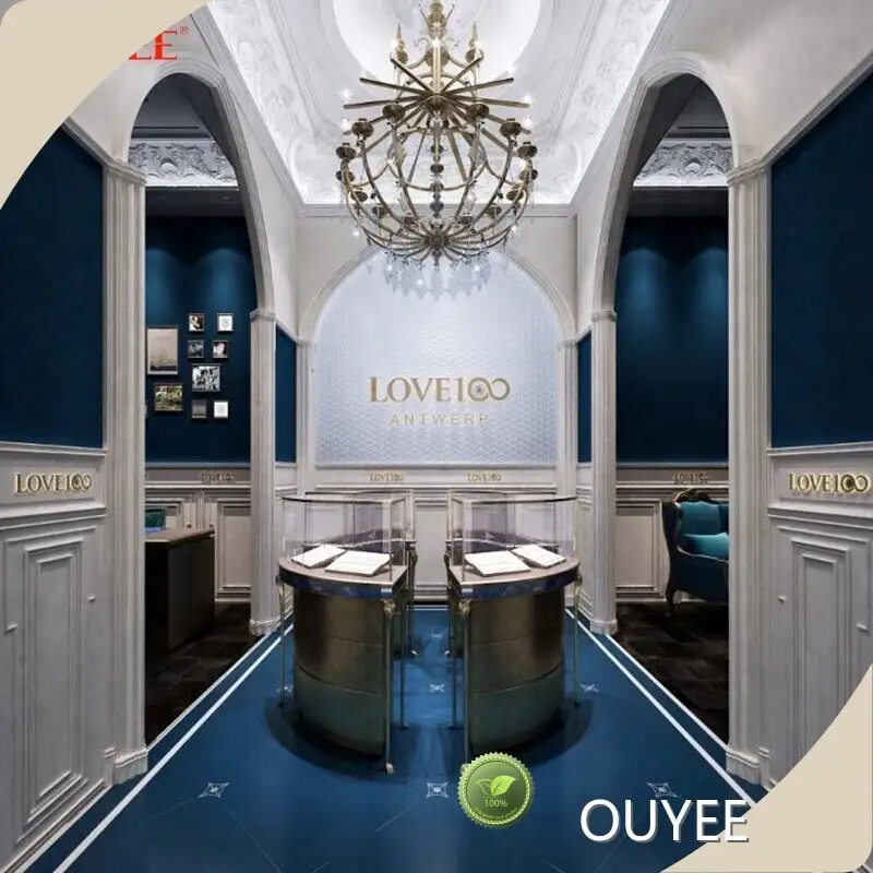 Custom Wall Showcase for Jewelry Store Retail Branding 1