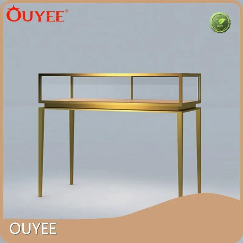 Used Jewelry Store Wooden Mirror Cabinet Glass Showcase 1