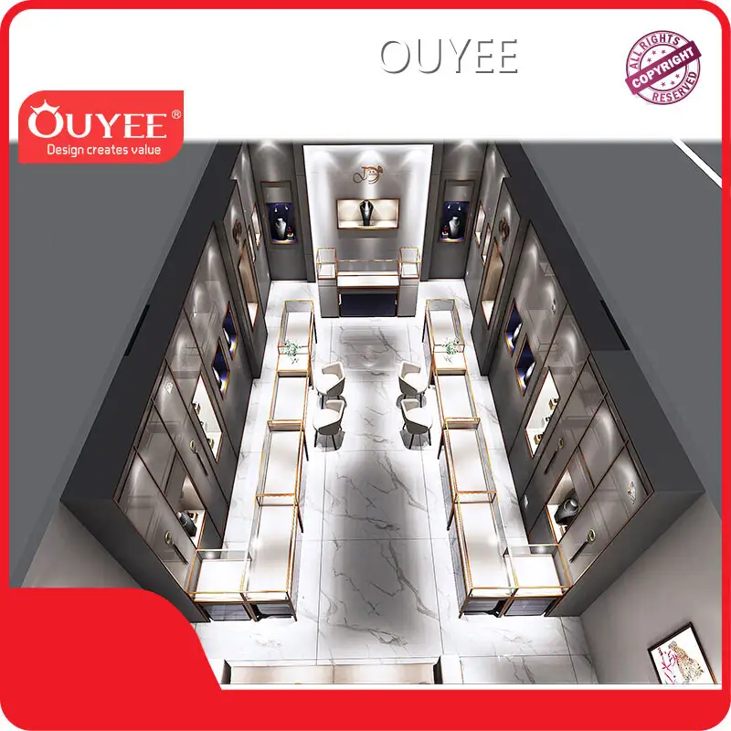 Jewelry Shop Display Counters & Showcase Cabinets for Showrooms 1